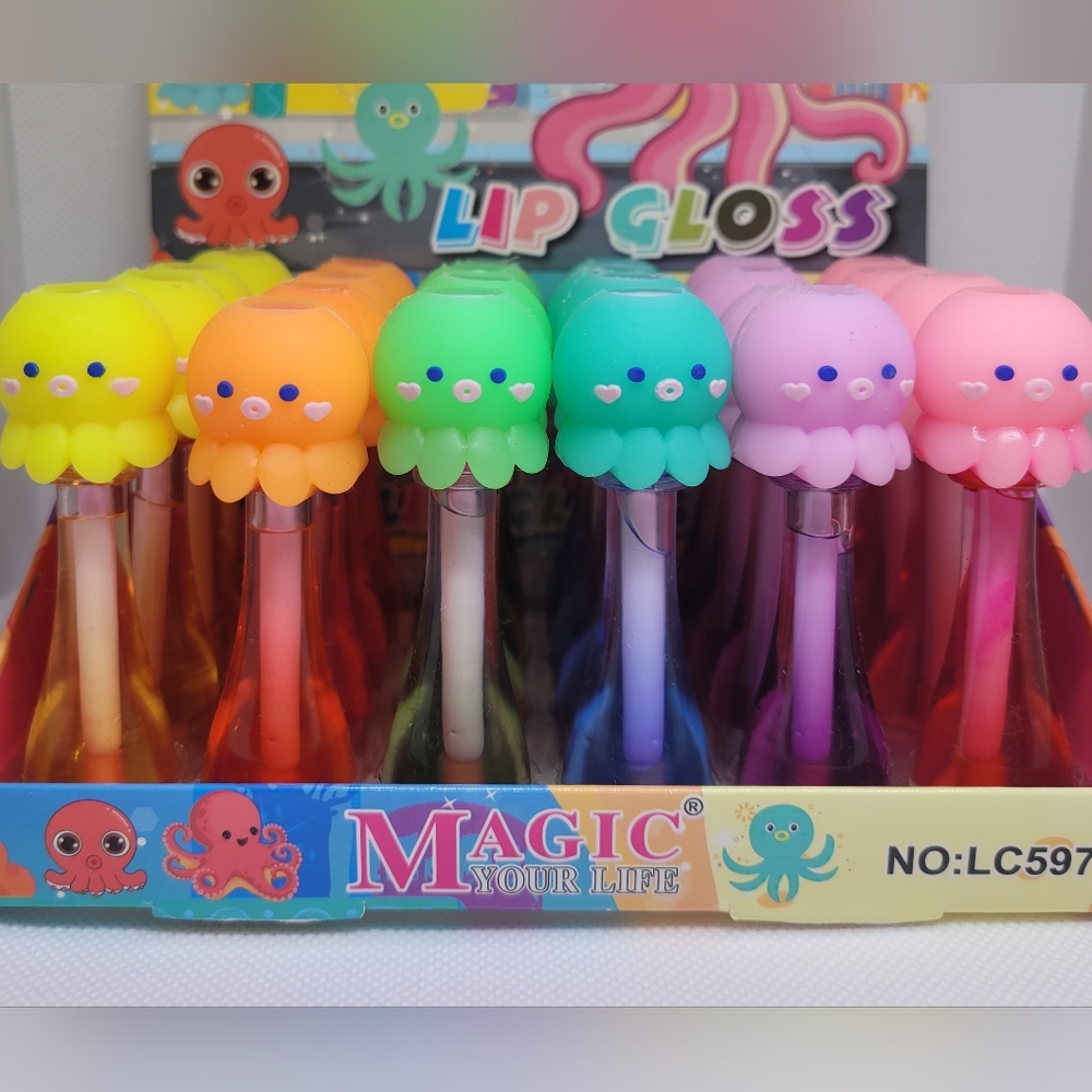 Magic your life Kawaii Octopus lip gloss bundle of 6